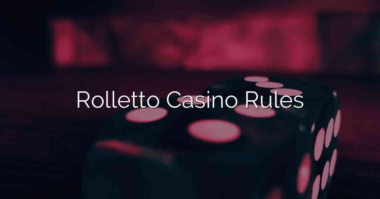 Rolletto Casino Rules